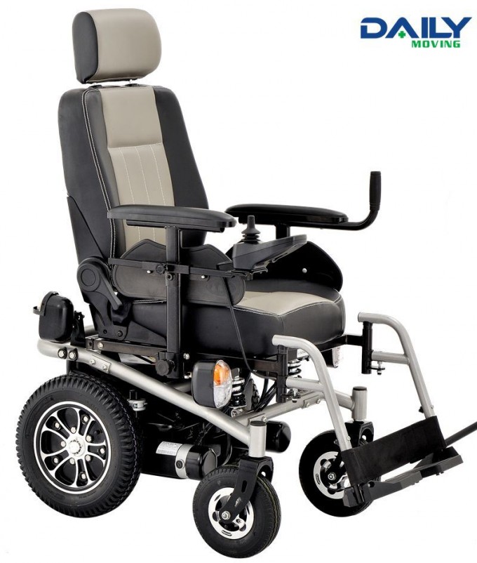 Heavy Duty Outdoor Electric Wheelchair with LED Lamp Image1