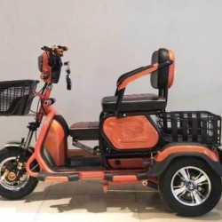 3 Wheel Adult Electric Tricycle Scooter with Children Seat