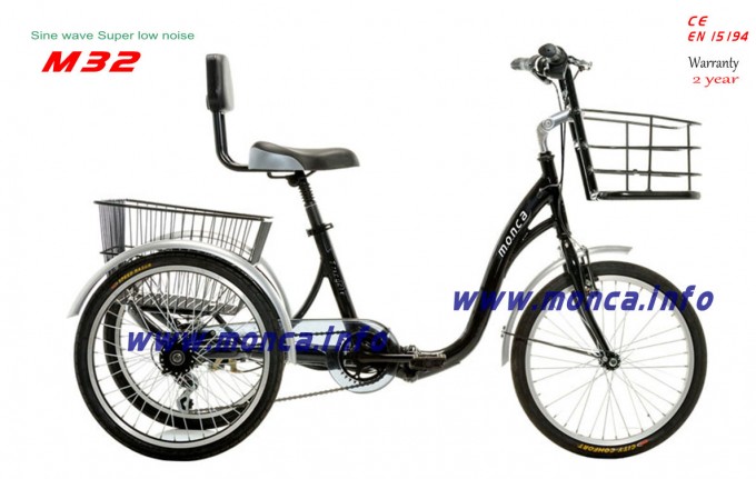 Best Quality Low Noise Electric Tricycle E-Bicycle Bike City E-Tricycle Family Scooter Taking Cargo Image1