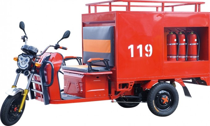 Electric Fire Fighter Tricycle // Min Electric Fire Tuck /// Special Electric Tricycle Image1