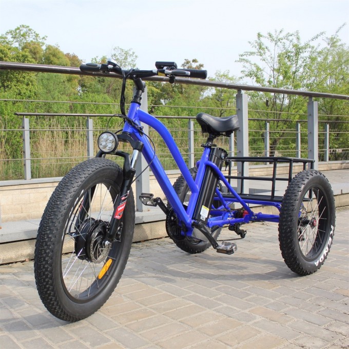 Fat Tire Electric Tricycle for Man with High Power and Double Disc Brake Image1