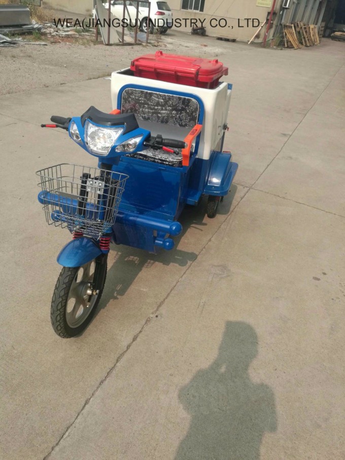 Cargo Three Wheeler Electric Garbage Collecting Tricycle Image1