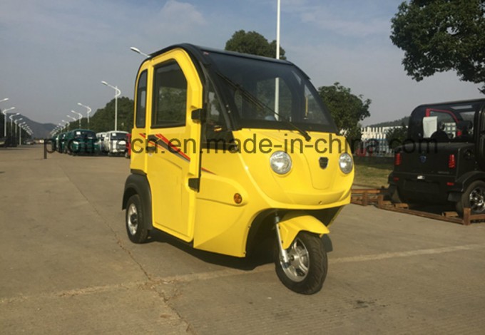 Full Cabin Electric Mini Scooter Tricycle with Automatic Image1