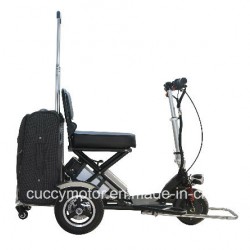 Foldable Folding 350W Lithium Battery 3 Three Wheel Electric Tricycle for Handicapped and Disable Cc