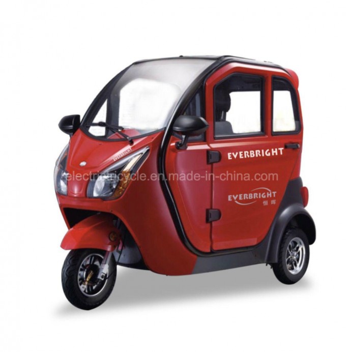 Full Enclosed Cabin Electric Mini Scooter Tricycle with Automatic Image1