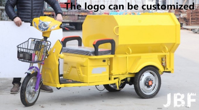 Yellow Sanitation Car 0.1, Electric Tricycle, Image1