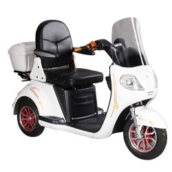 New Style 3 Wheel Electric Mobility Scooter Trike, Electric Disabled Tricycle with Windshield