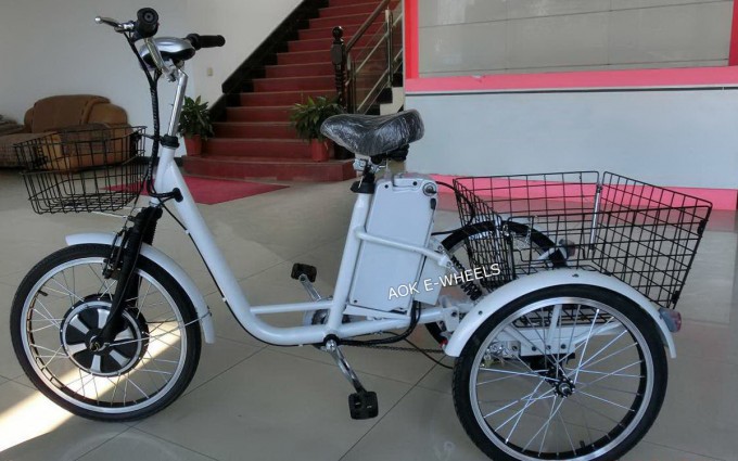 350W/500W 36V/48V Electric Tricycle with Lithium Battery Image1
