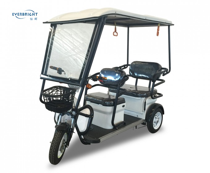 Electric Leisure Tricycle with 2 Passenger Seats Image1