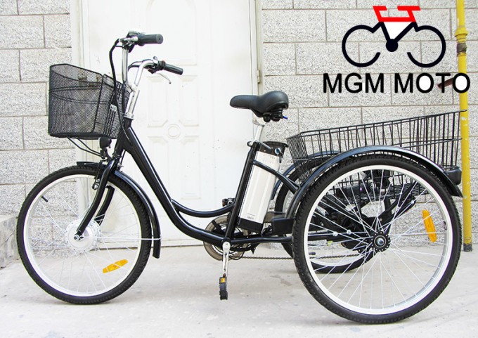 Three Wheels Electric Tricycle with 24inch Big Tire Image1