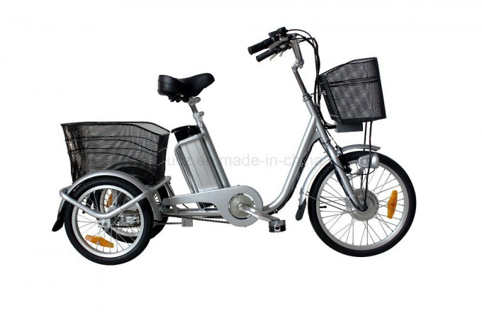 36V 250W E Tricycle Lithium Battery Electric Tricycle Electiric Three Wheeler LED Display for Sale Image1