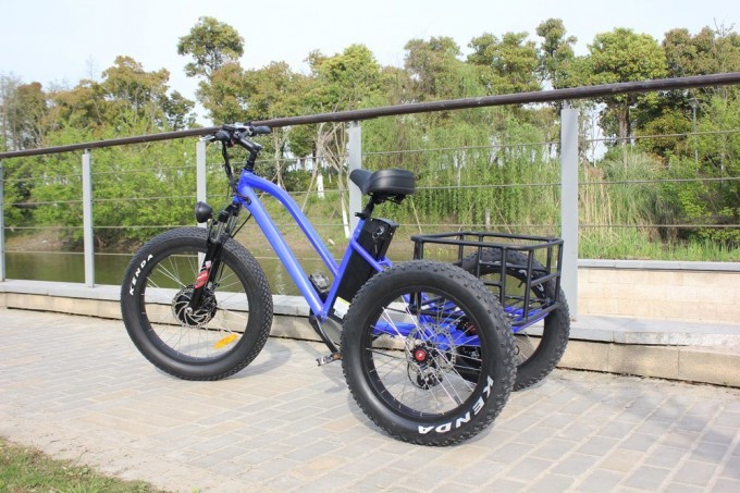 2017 Fashion LCD 48V 500W Fat Tire Cargo Electric Tricycle Lithium Battery Image1
