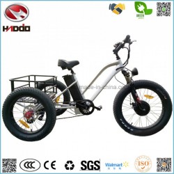 Fashion 48V 500W Fat Tire Cargo Tricycle Three Wheel Electric Tricycle with Pedal
