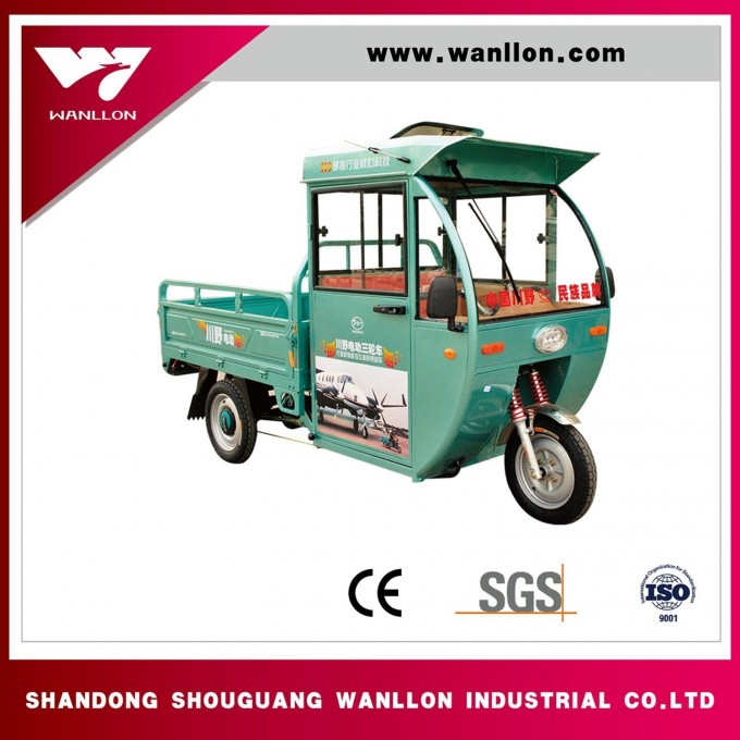 110cc 35km/H Hybrid Electric with Large Cargo Farm Tricycle Image1