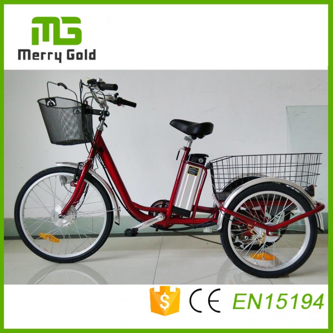 36V 250W E Trike 3 Wheels Electric Tricycle for The Elderly China Factory E Trike with PAS System Image1