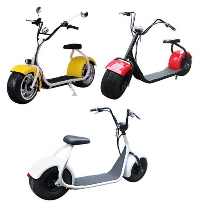 Electric Harley Scooter Motorcycle with Fat Tire Image1