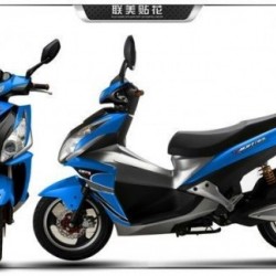 Powerful Electric Motor Scooter Motorcycle with Airbag Shock Absorber