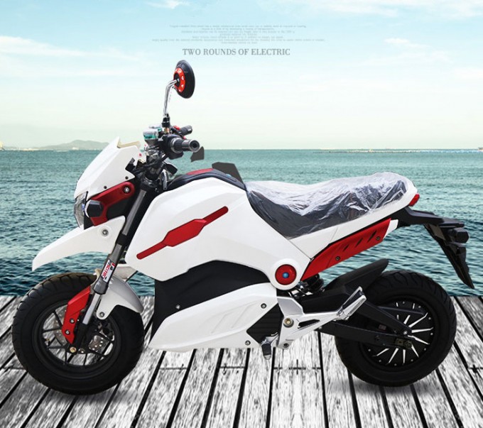 Brushless Hub Motor 2 Wheel Electric Motorcycle Image1