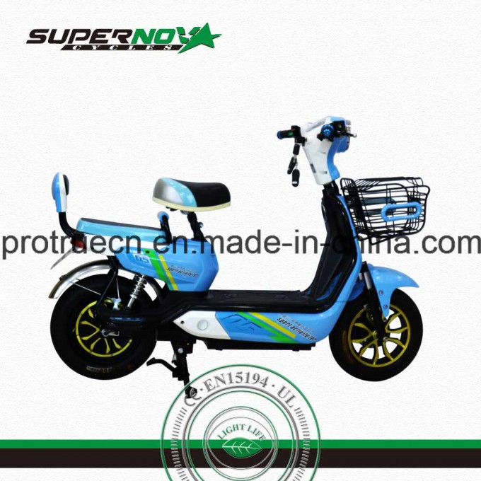 Electric Motorcycle with Front Basket Image1