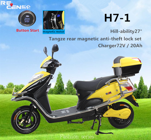 Electric Motorcycle 72V/20ah High Speed Adult Electric Scooter Image1