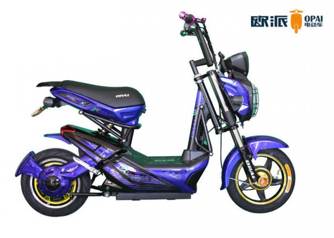 2 Years After-Sale Service Electric Moped Scooter 350W LED Headlight Digital Speedmeter Image1