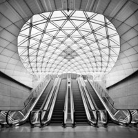 Indoor Escalator with Stainless Steel Step