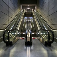 Stable Efficient Smooth Ride Indoor Handrail Escalator