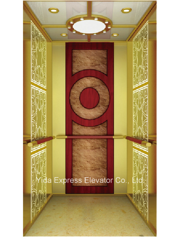 Vvvf Titanium Gold Mirror Home Elevator Image1
