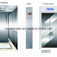 Passenger Elevator with Etching Stainless Steel Car Cabin