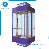800kg 1.0m/S Square Panoramic Lift, Passenger Elevator, Observation Elevator