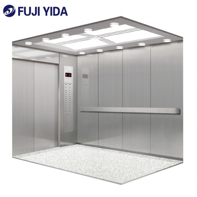 Passenger Home Lift with Hairline Stainless Steel Image1