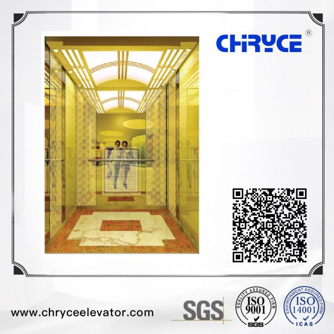 Passenger Lift with Golden Mirror Image1