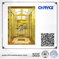Passenger Lift with Golden Mirror