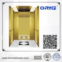 Golden Mirror Passenger Lift with First-Grade Quality