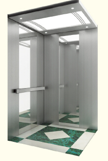 Machine Roomless Home Elevator with Mirror Stainless Steel Image1