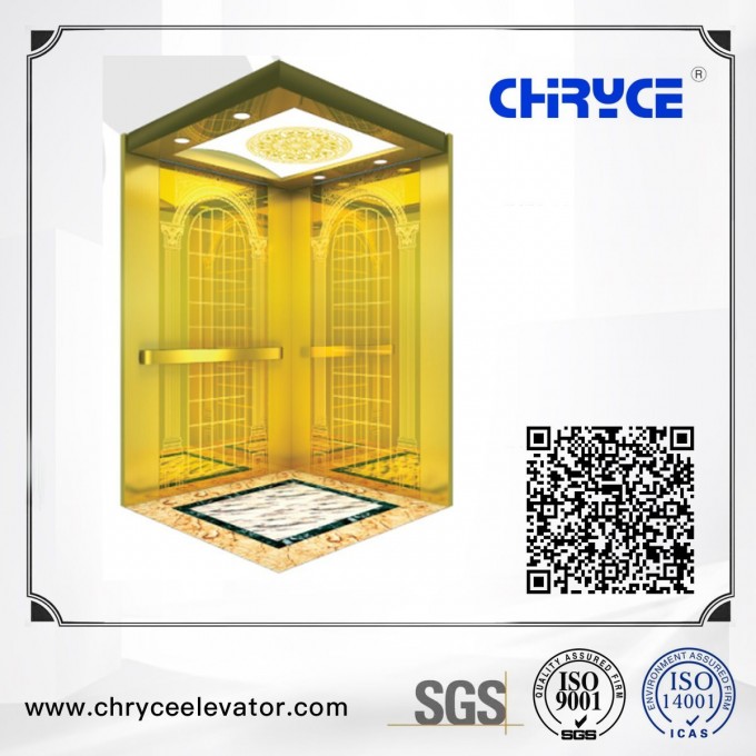 Golden Mirron Small Machine Elevator for Passenger Use Image1