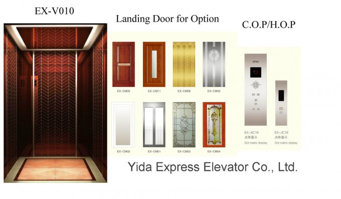 Gold Mirror Stainless Steel Home Elevator Manufacturer Image1