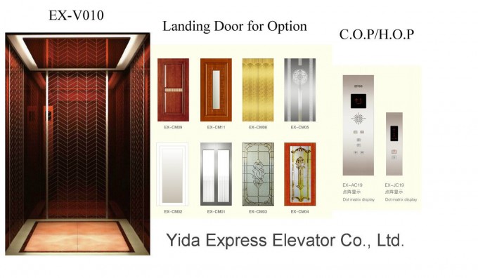 Gold Mirror Stainless Steel Home Elevator with Competitive Price Image1