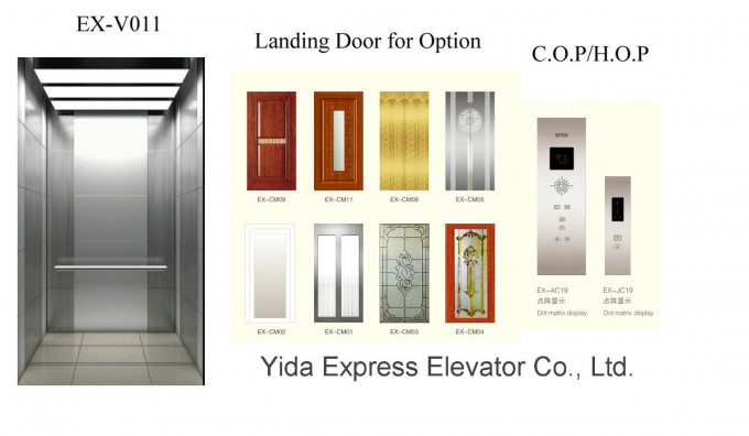 Anti-Fingerprint Stainless Steel Home Elevator with Good Price Image1