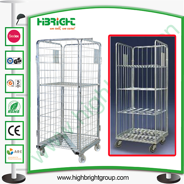 Logistic and Storage Laundry Cart Push Hand Trolley Image1