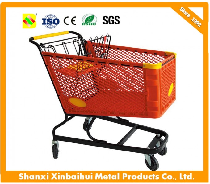 The Hottest American Plastic Shopping Trolley Cart with Heavy Duty Image1