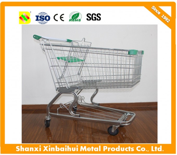 Metal Heavy Duty Mall Shopping Cart Supermarket Trolley Image1
