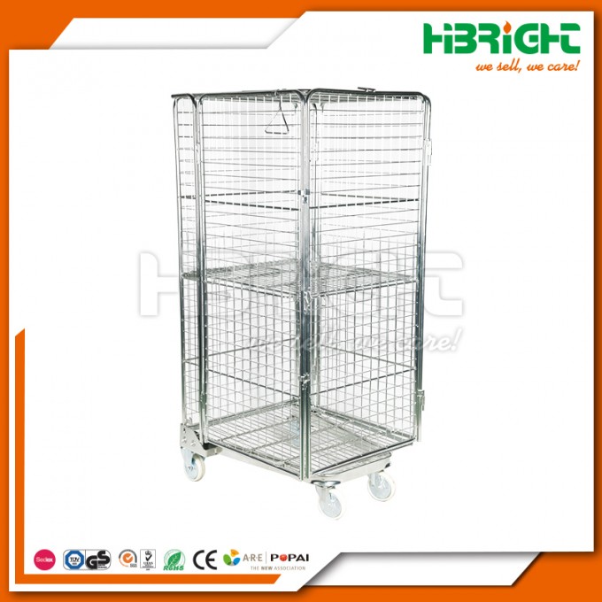Supermarket Metal Laundry Transportation Trolley Image1