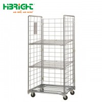 Heavy Duty Rolling Cage Cart Roll Container Laundry Container Cart