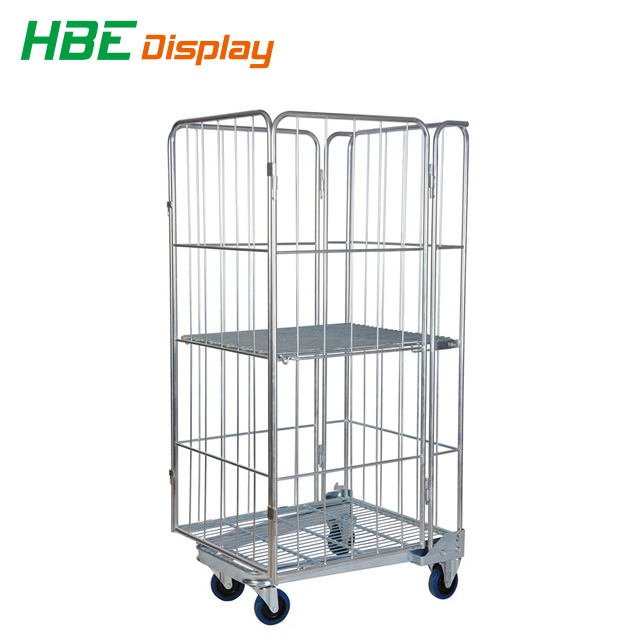 Warehouse Foldable Storage Trolley Cart Image1