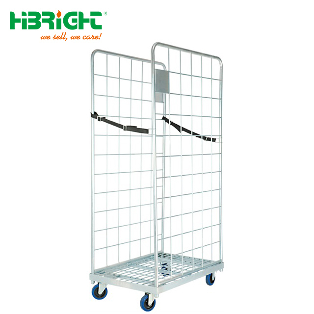 Wholesale Cart, Wire Mesh Roll Container, Storage Rolling Cage Cart Image1