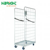 Wholesale Cart, Wire Mesh Roll Container, Storage Rolling Cage Cart