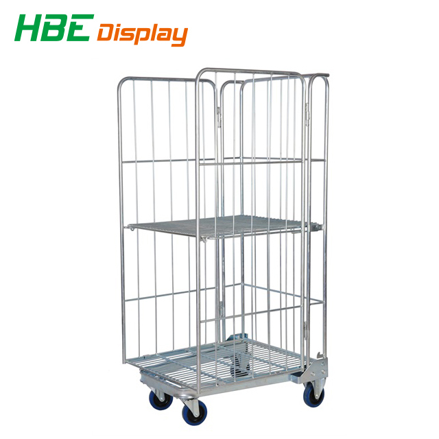 3 Sides Security Metal Wire Mesh Roll Container Image1