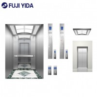 Hairline Stainless Steel Passenger Home Elevator