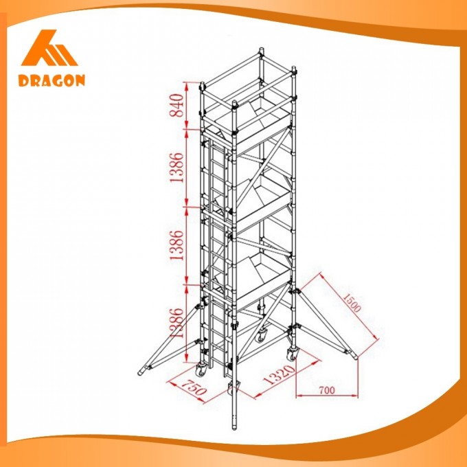 Used Aluminum Scaffolding for Sale Image1